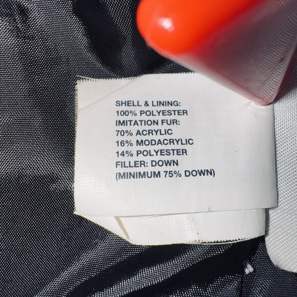 VTG Gap XS Navy Blue 2006 Y2K Down Puffer Jacket Detachable Hood Cropped Zip - Picture 11 of 12